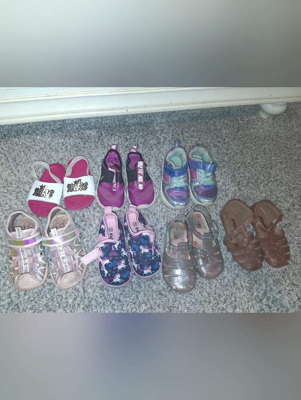 Bundle Of Toddler/Baby Girl's Shoes, Size 7